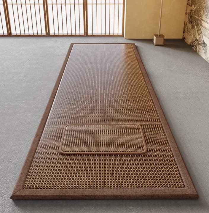 Extra Thick Natural Rattan Weave Zen Meditation Mat Large Anti-slip Sitting Cushion Household Yoga Zazen Prayer Floor Pad