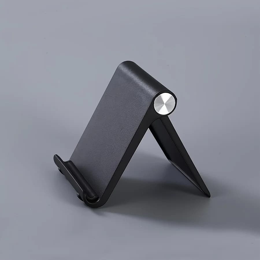 Supporto pieghevole portatile per cellulare, supporto da tavolo in materiale ABS, adatto per smartphone e tablet