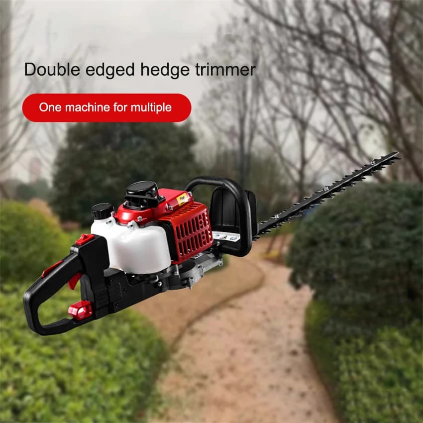 Petrol Hedge Trimmer 2-Stroke Garden Hedge Coarse Tree Pruner Portable Household Tea Tree Pruning Shears 1500R/MIN 22.5CC 15MM