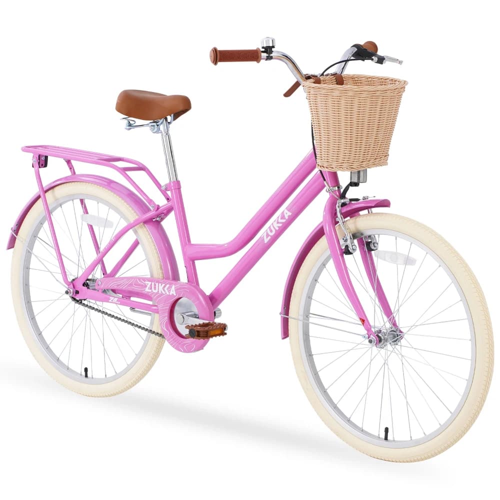Telaio in acciaio, diversi colori, per bicicletta da ragazza dai 10+ anni, ruota da 24 pollici