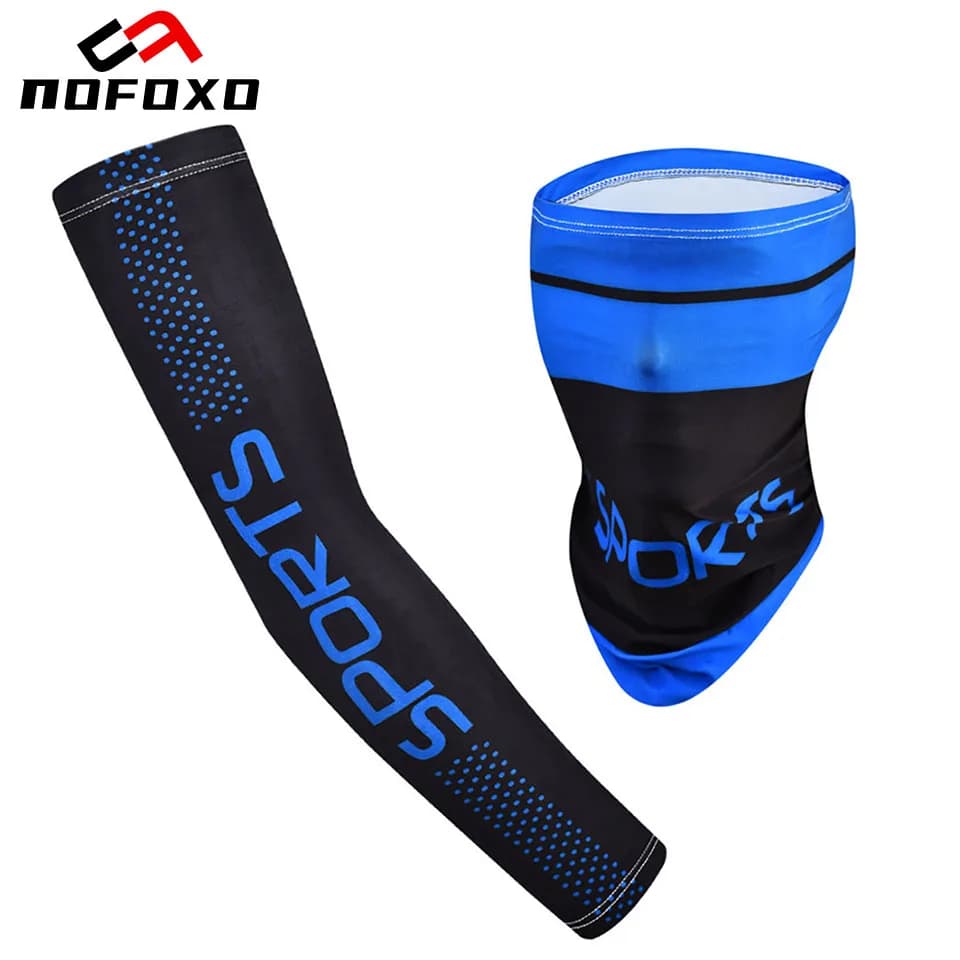 NOFOXO Extensive Set of Ice Silk Masks for Cycling, Breathable, Elastic, Refreshing, Rapid Drying Solar Protection