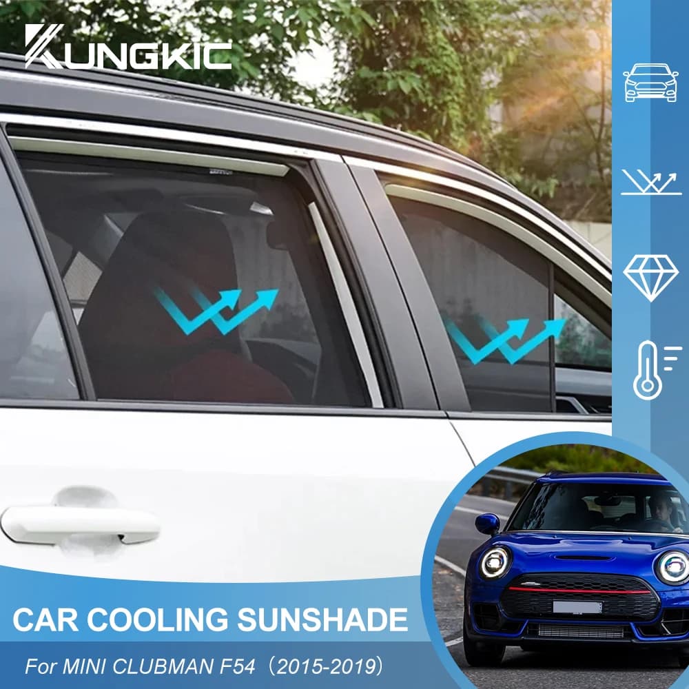 Parasole Magnetico Personalizzato per Finestrini Auto MINI Clubman F54 2015-2019, Tenda a Rete per Parabrezza Anteriore
