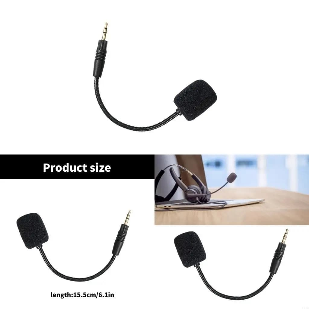 F42D Asta per microfono da gioco staccabile da 3,5 mm ricambio per microfono professionale per G5BT