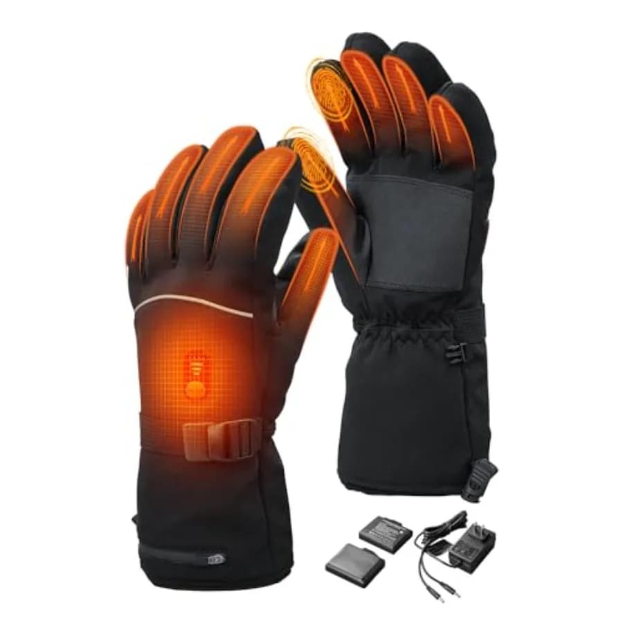 Guanti Riscaldati Ricaricabili 7.4V per Uomo e Donna, Ideali per l'Inverno, Artrite, Guida in Moto