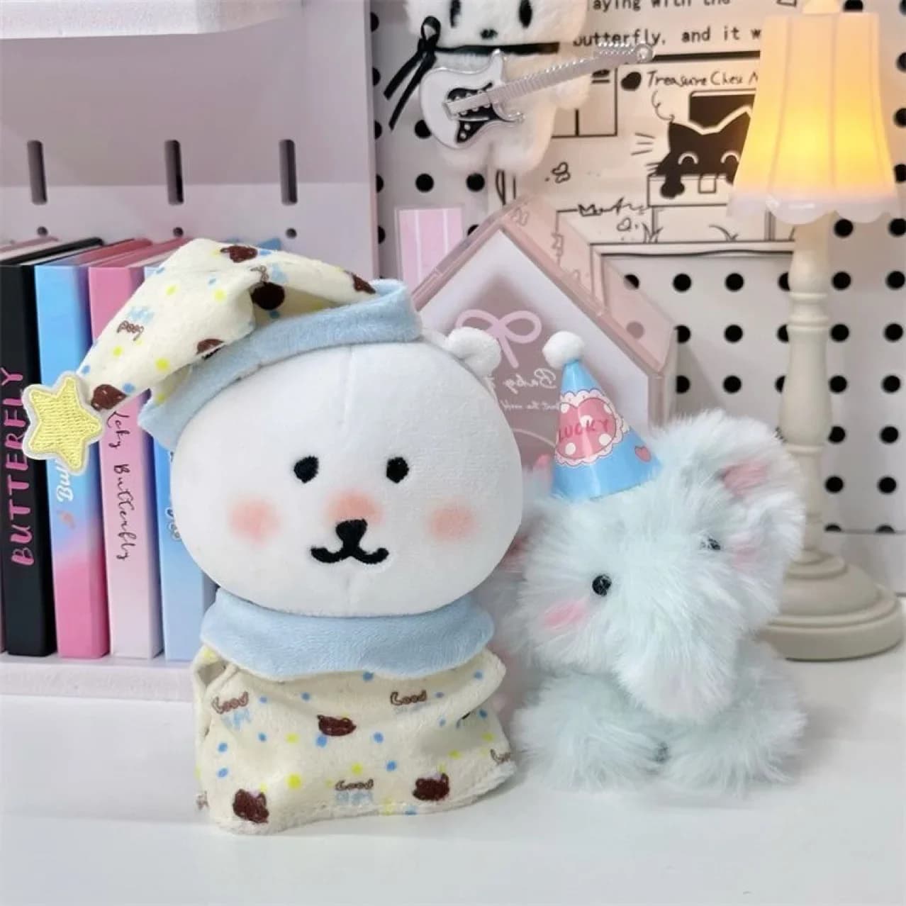 Nuova Bambola di Cotone 10cm con Vestiti e Pigiami, Decorazione Orsetto dei Sogni, Facile da Indossare e Adorabile