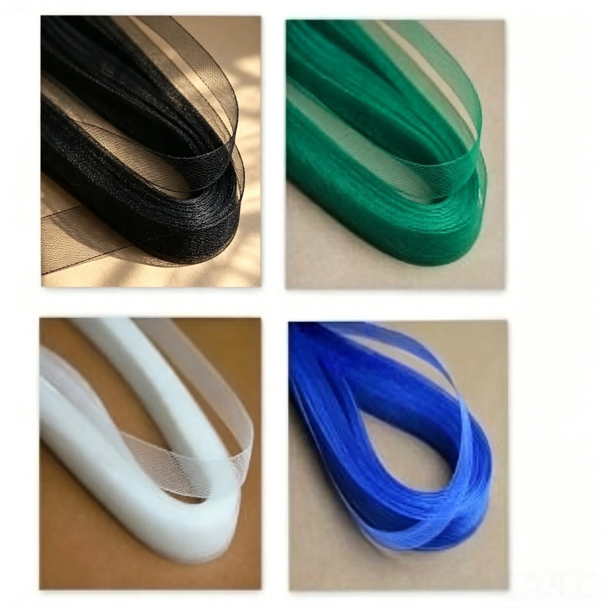Soft Elastic Polyester Mesh Tape Smooth Flat Crinoline Fabric For Fascinator Hats Wedding Skirt DIY Sewing Accessories
