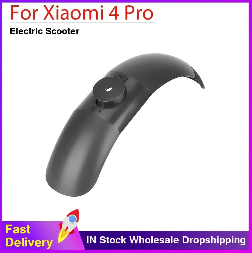 Front Rear Fender Set for Xiaomi 4 Pro Electric Scooter Tire Splash Proof Fender Mudguard Base Replacement Part