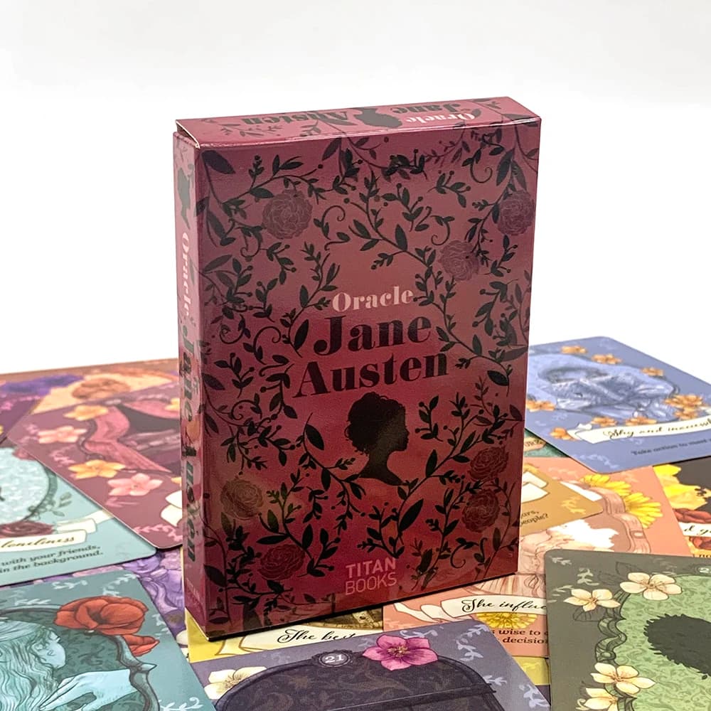Nuove carte Oracle di Jane Austen, 40 pezzi, illustrazioni vivaci, mazzo di carte Oracle, design mistici unici, perfetti per la divinazione e come regalo