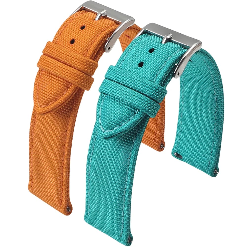 Cinturino per orologio in tela di vela impermeabile premium 18mm 19mm 20mm 21mm 22mm 24mm cinturino a sgancio rapido braccialetto sportivo da polso in nylon per uomo