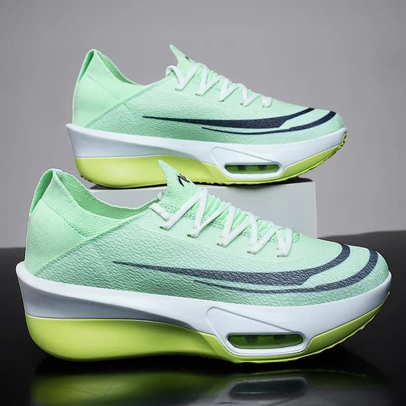 Scarpe da corsa sportive da uomo con piastra in carbonio per maratona con cuscino d'aria Scarpe da ginnastica antiscivolo comode e leggere da donna traspiranti