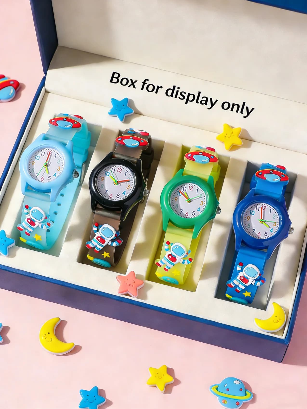 Simpatico Orologio da Polso 3D per Bambini a Tema Astronauta, Cinturino in Morbido Silicone, Orologio al Quarzo Impermeabile per Ragazzi, Regalo Ideale