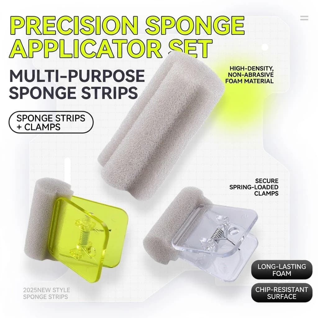 15-Pack Table Tennis Inorganic Glue Sponge Brush Sponge Strips Durable Non-Shedding Racket Rubber Adhesive Tool Glue Cotton
