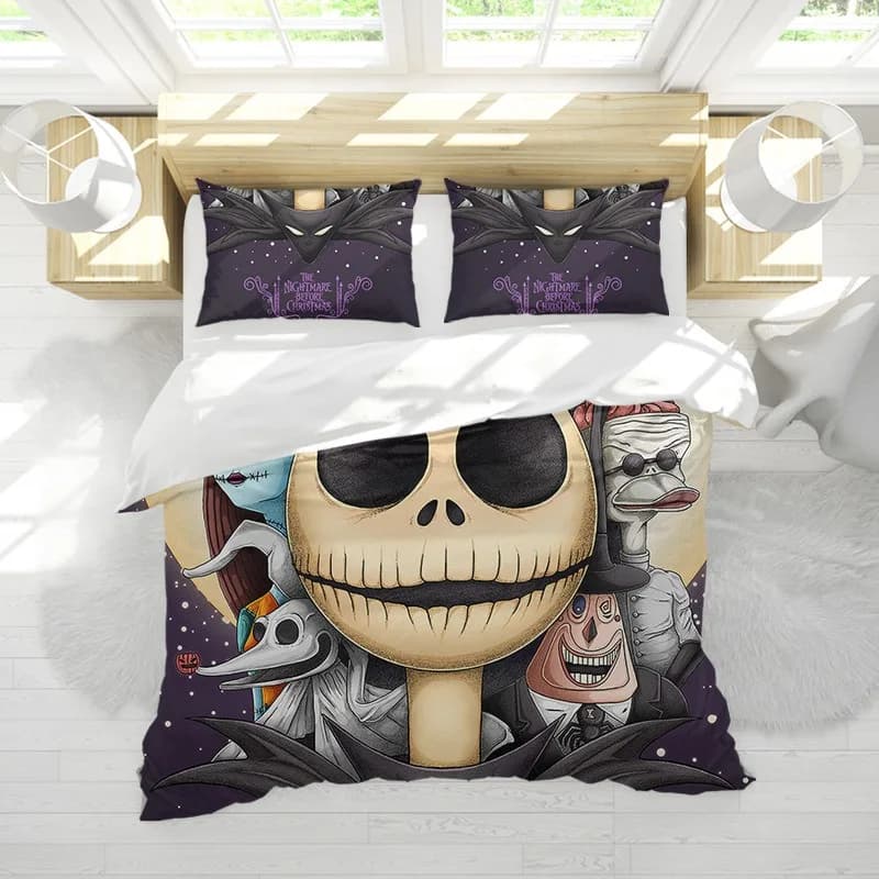 Nightmare Before Christmas Bedding Sets Exquisite Bed Supplies Set Jack Sally Duvet Cover Bed Comforter Set Birthday Gift