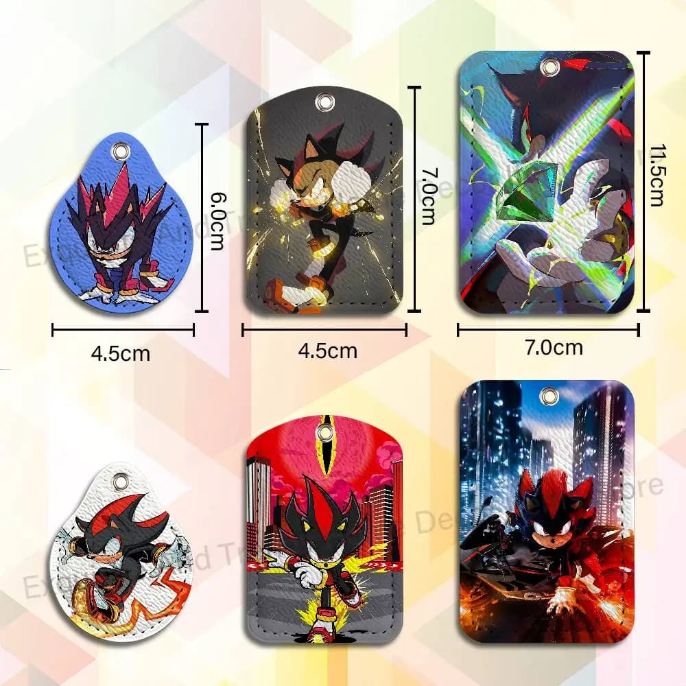 S-Shadow The H-Hedgehogs Holder Keychain For Work Card Bank Business Holder Student Card Protective Case Bus Card