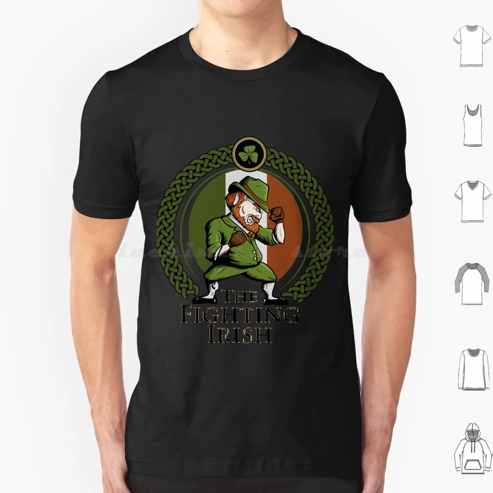 Fighting Irish T Shirt Man Woman Children 6xl Irish Boxing Gloves Fighter Gym Im Irish American Irish Pride