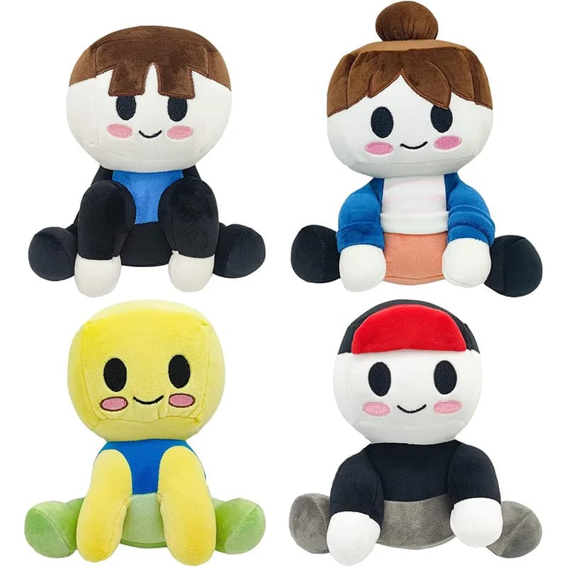 Bambola di peluche Nuovo prodotto Blox Buddies Peluche Pancetta Ragazza Gioco Bambola periferica che fa fan Regali per bambini
