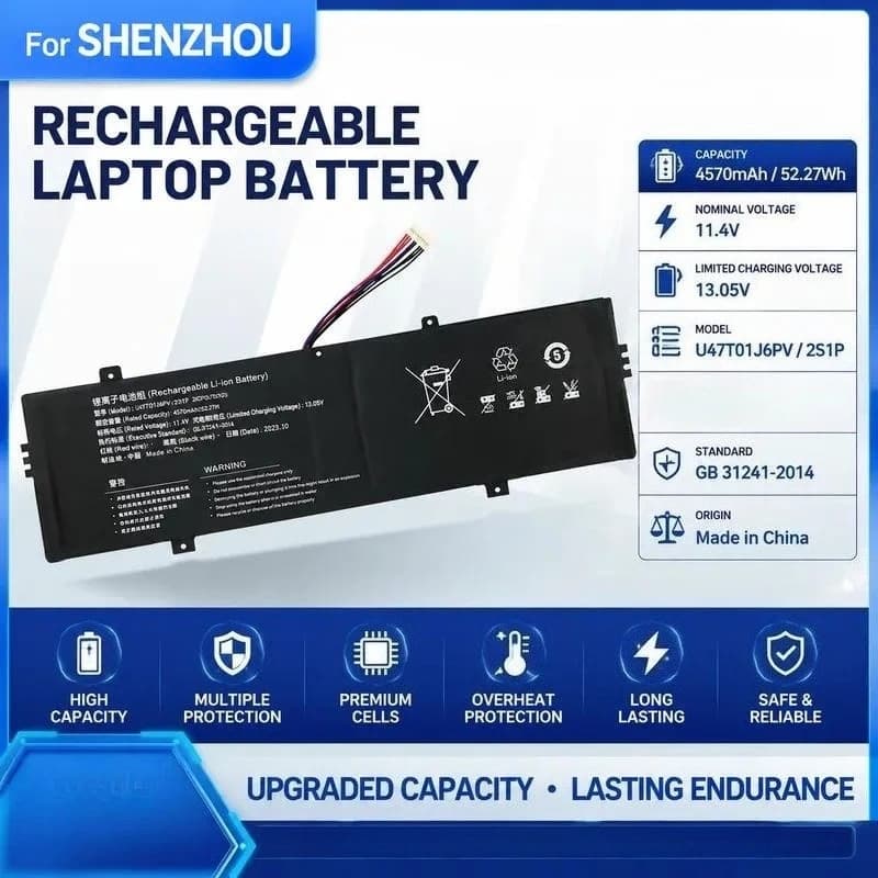 Replacement Battery for Shenzhou U4770130PV-2S1P Compatible with Elegant X4 D2 X3 D1 HNX4S01 Vacuum Cleaner Parts