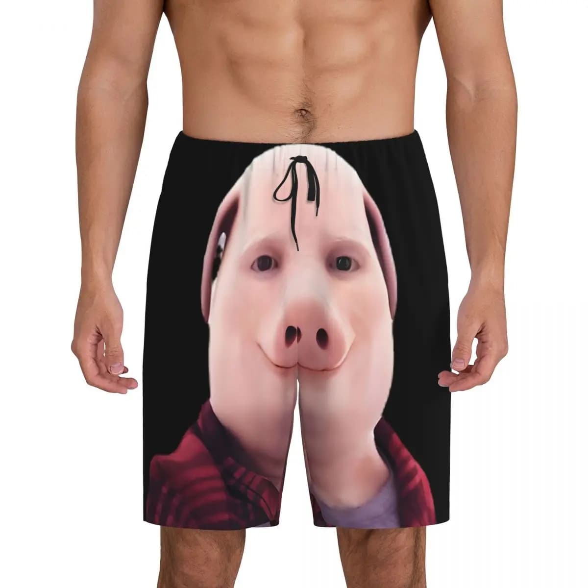 Custom John Pork Is Calling Short Pajama Pants Men Sleepwear Sleep Lounge Bottom Shorts Sleeping Pants