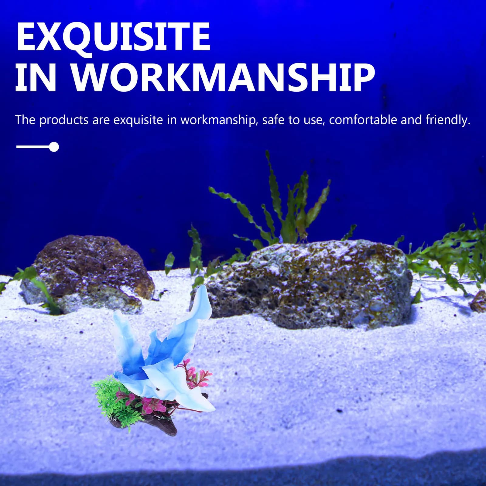 Artificial Aquatic Grass Realistic for Aquarius, Fined Aquatic Plant PE Safe, Aquarium Decoration, Natural Landscape Ornament for Fish