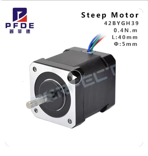 42BYGH39 Motore passo-passo Nema 17 42 altezza motore 39mm per stampante 3D Stampa 1.5A a forma di D shaf 0.4N.M