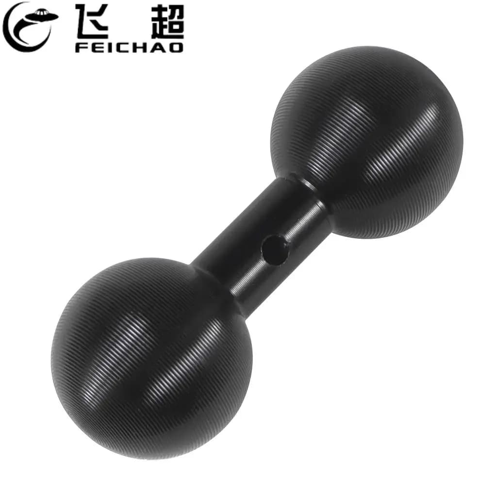 Adattatore per montaggio a braccio con presa a sfera doppia testa a sfera da 1 pollice 25mm a 25mm/17mm per convertitore di staffe GPS per Smartphone Gopro Action Camera