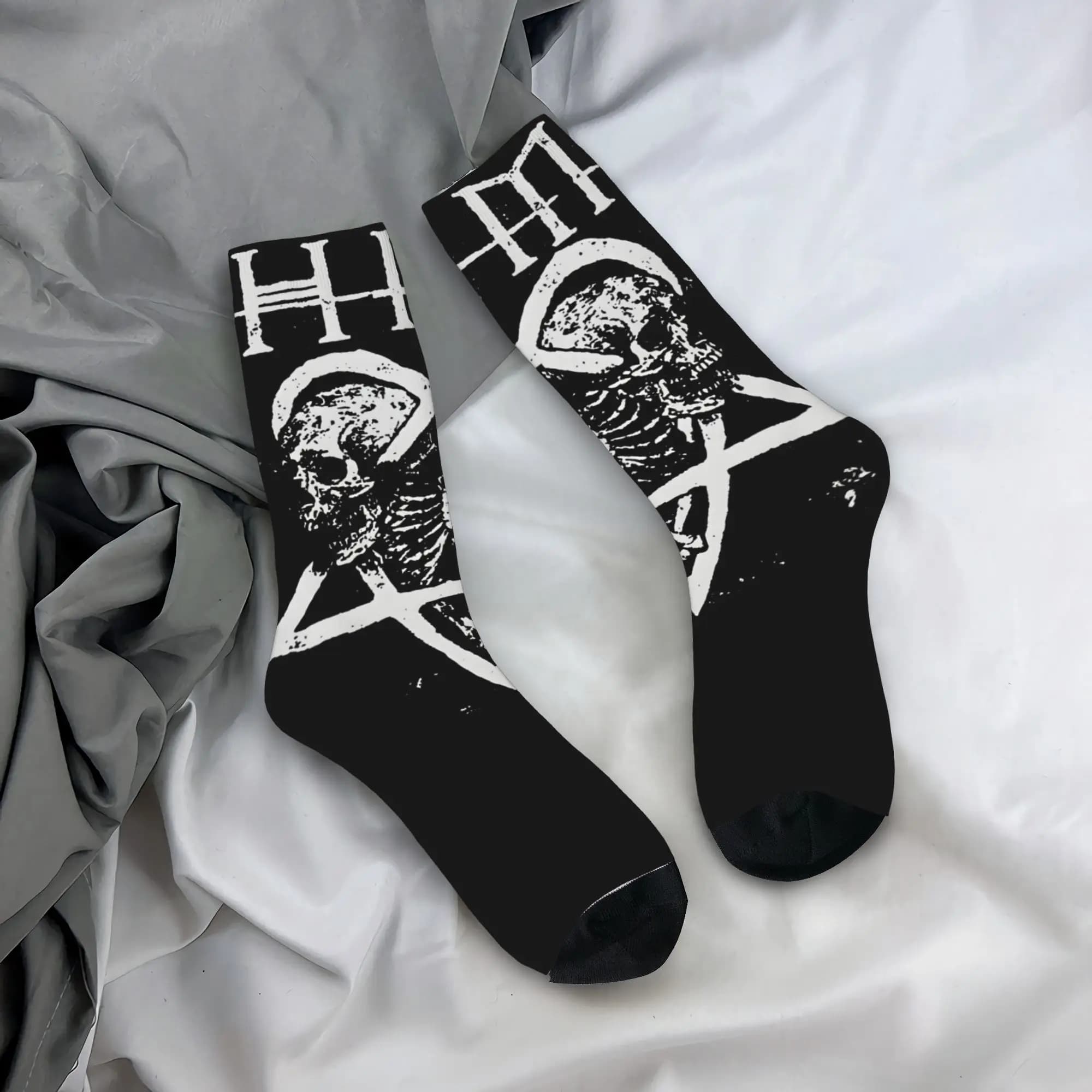 Retro Him Socks Autumn Stockings Fashion Unisex Men Comfortable Socks Custom Running Anti Skid Socks