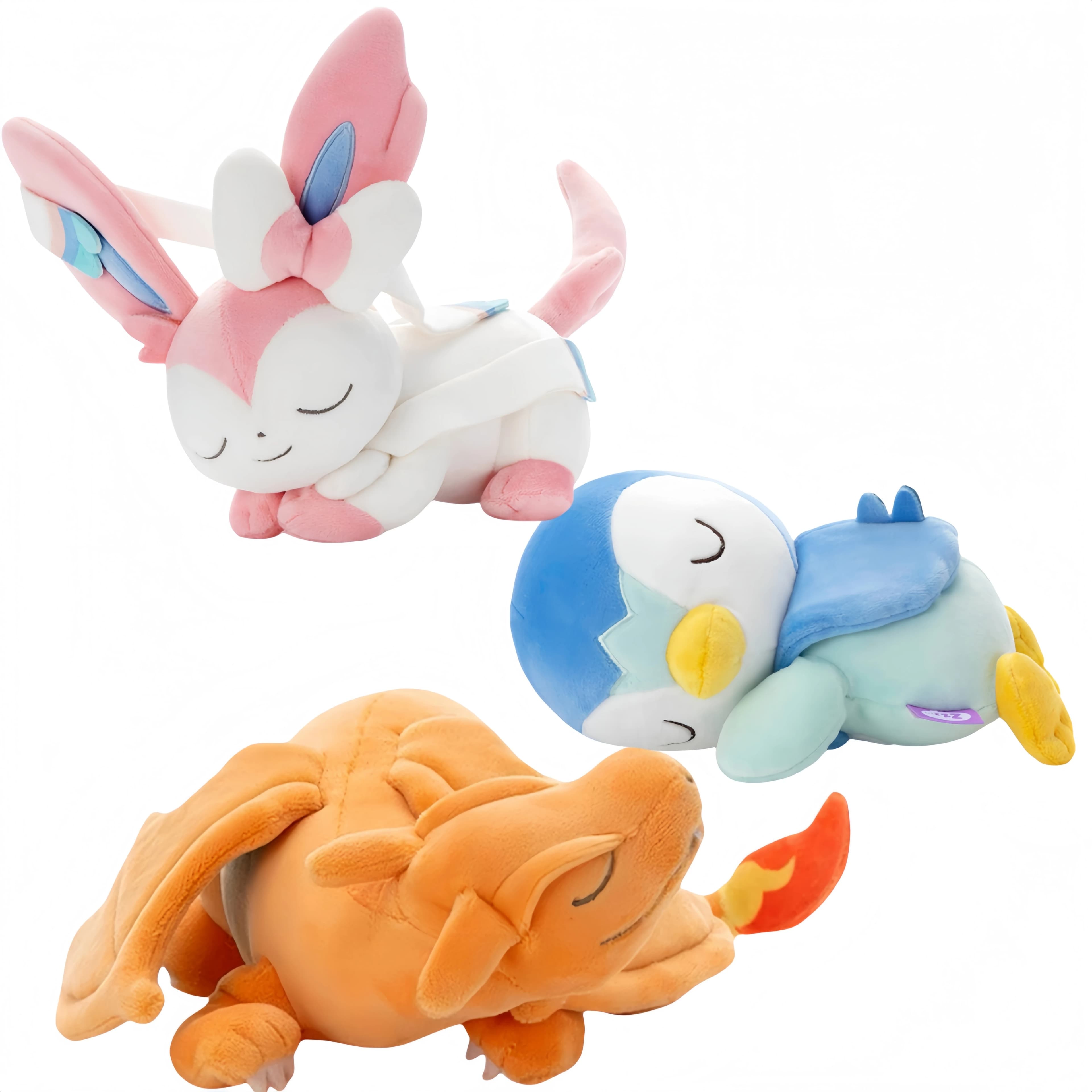 Pokemon Pikachu Dormire Serie Sylveon Glaceon Leafeon Gengar Peluche Sprigatito Piplup Bambola di pezza Charizard Peluche Giocattolo Regalo