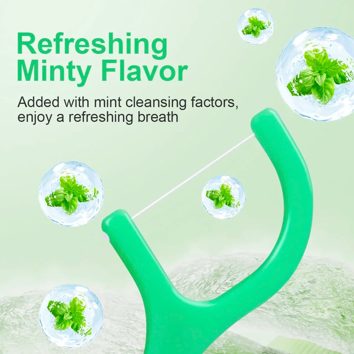 300 Pezzi di Filo Interdentale Aromatizzato alla Menta per Adulti, Bastoncini Ultra-Fini per la Pulizia dei Denti, Filo Portatile per Casa e Viaggio