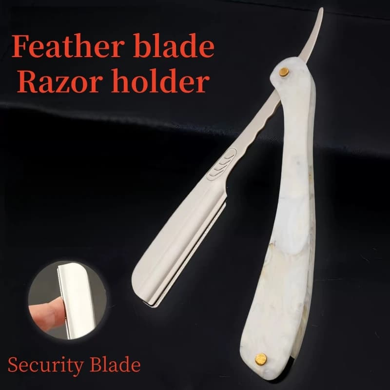 Japanese Feather Razor Manual Folding Shaver Replaceable Blade ABS Barber Shop Beard Trimmer Safety Shaving Blade Holder Y0620