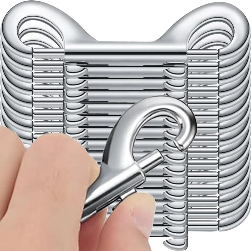 Double End Bolt Snap Hook Clips Zinc Alloy Trigger Chain Metal Buckles Hooks Snap Clip Carabiner for Pet Dog Leash Key Chain