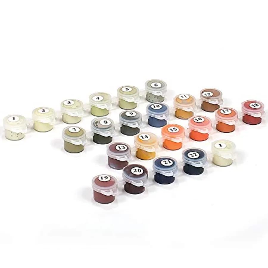 Paint by Numbers Kit for Adults: Paint by Number Kit Full Set of Acrylic Replacement Paints Vacuum Sealed for Freshness Exact M