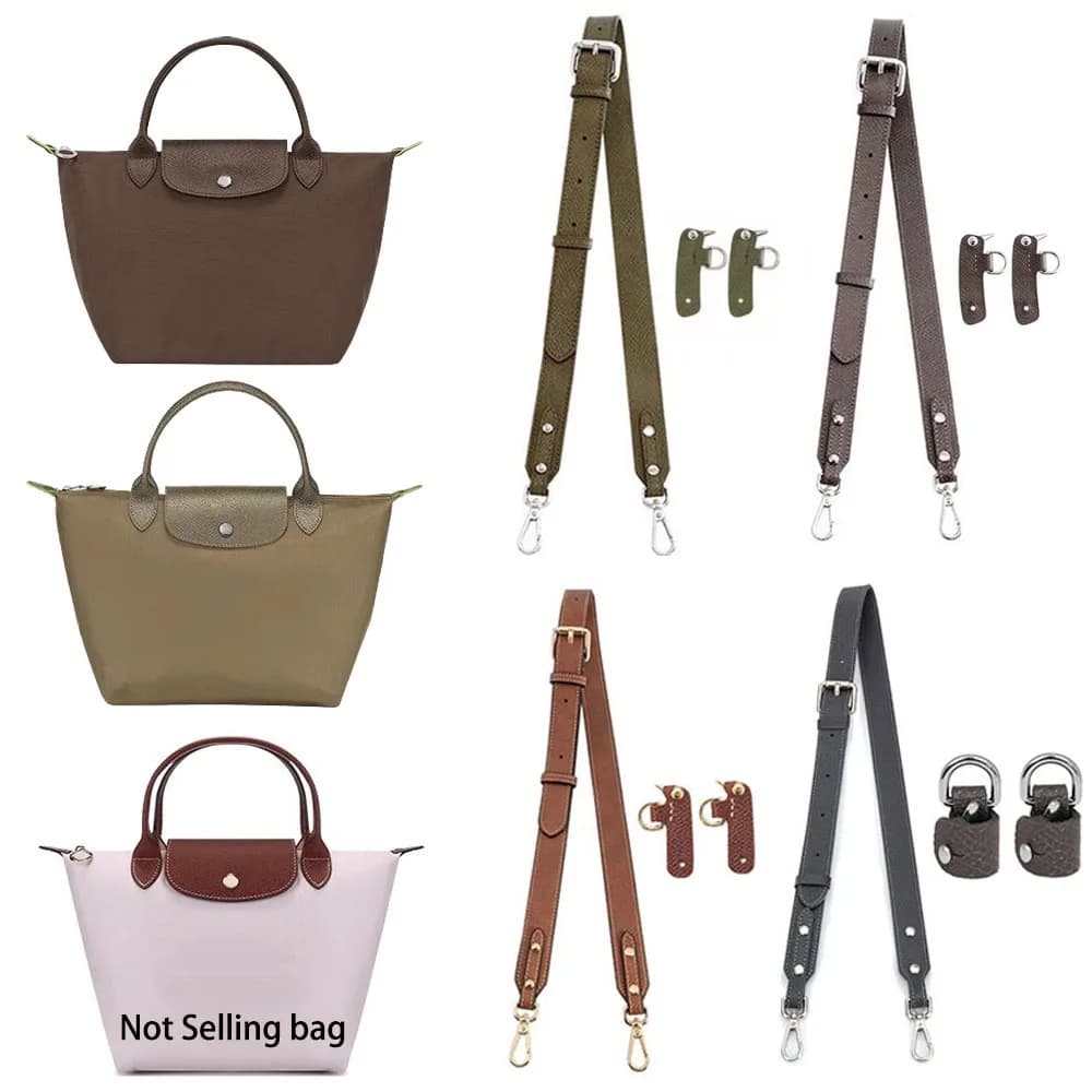 New Color Leather Shoulder Bag Shoulder Strap For Longchamp Bag Replacement No Accessories For Punching Change