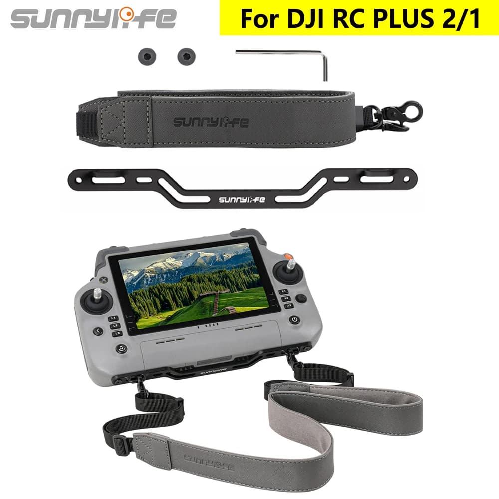 Sunnylife Cinghia da collo con cordino per telecomando con gancio a clip fisso per DJI RC PLUS 2/1 per accessori per droni serie Matrice 4