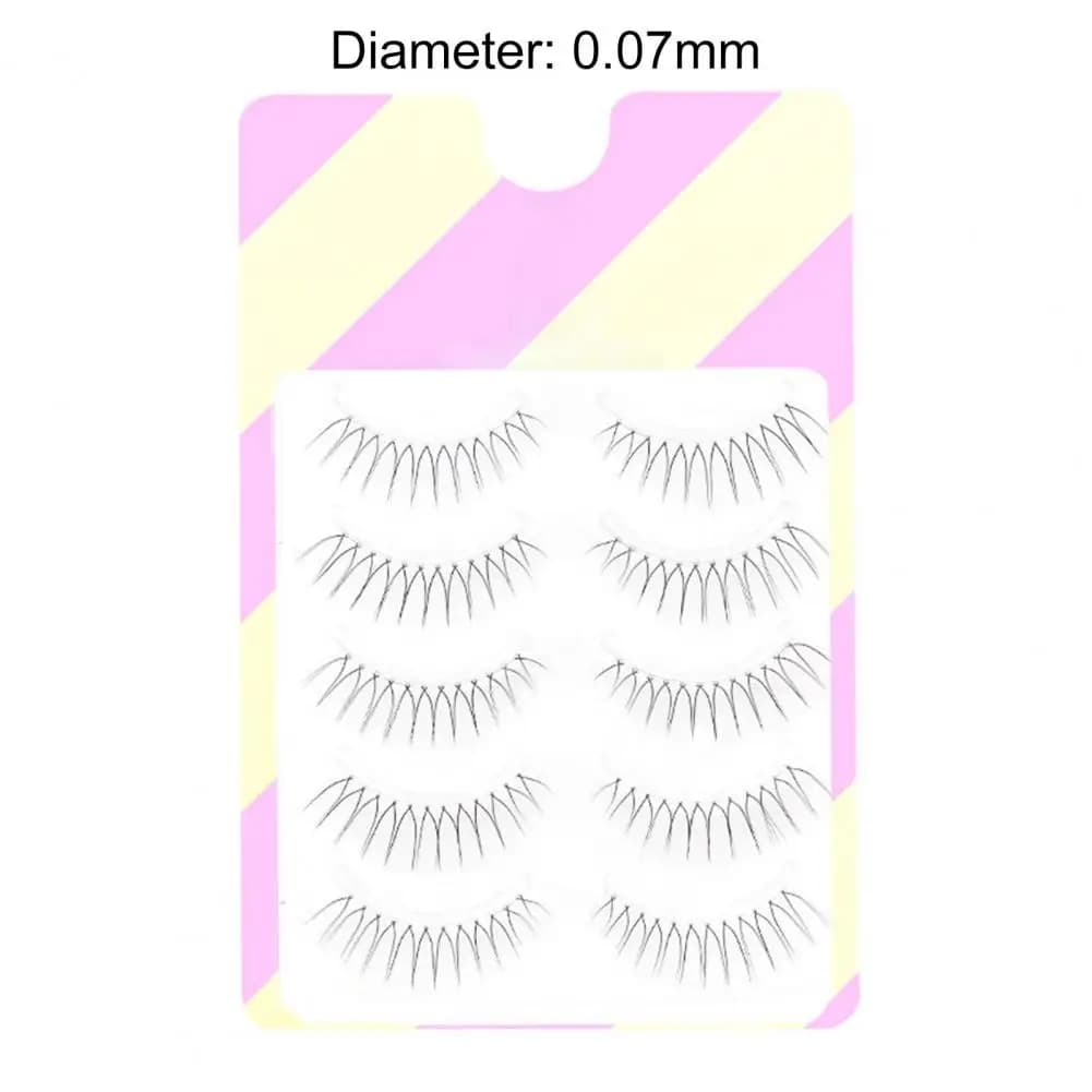 Fashionable fake eyelashes Hand-made Dense Soft V-shaped extension eyelashes Hand-made Eyelashes Enlarge Eyes