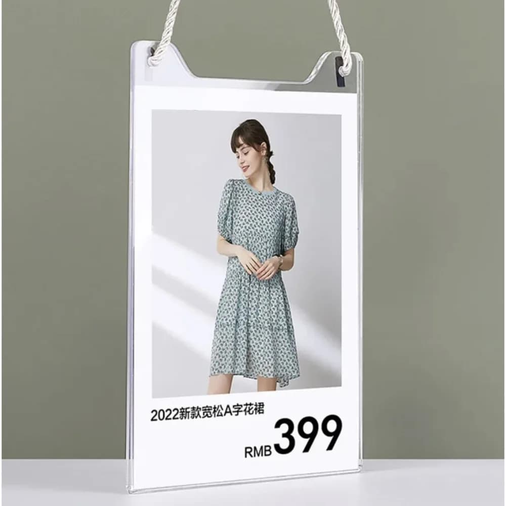 A5 148x210mm acrylic poster sign holder for advertising photo display
