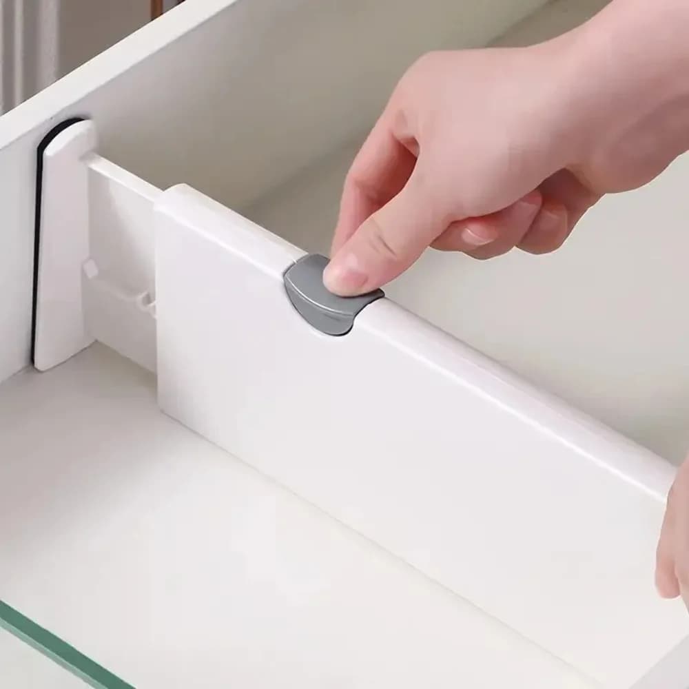 Adjustable Drawer Divider,Organizer Separators Plastic Dresser Organizerfor Bedroom, Bathroom, Closet, Office Desk