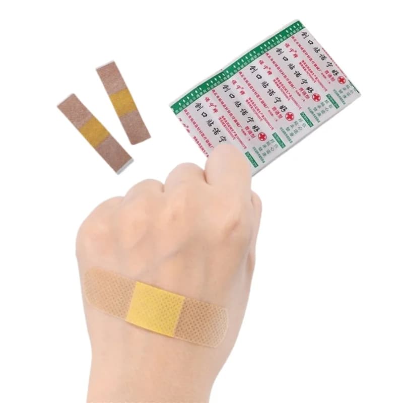 50 pz Primo Soccorso Benda Tallone Cuscino Cerotto Adesivo Cerotto Ferita Emostasi Patch Adesivo Kit di Primo Soccorso