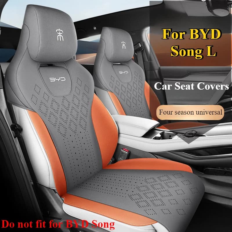 For BYD Song L Car Seat Covers Suede Leather Breathable Durable Seat Mat Protective cushion Interior fittings