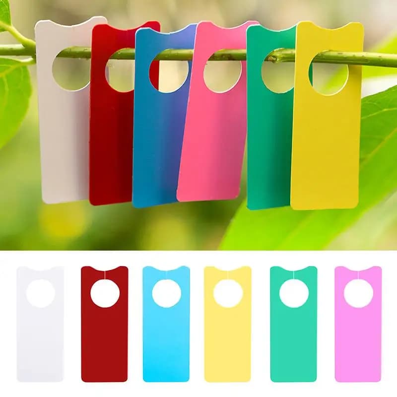 100Pcs etichette di plastica multifunzione etichette di frutta di melone piante portatili giardino Bonsai decorazione carta segno bordo
