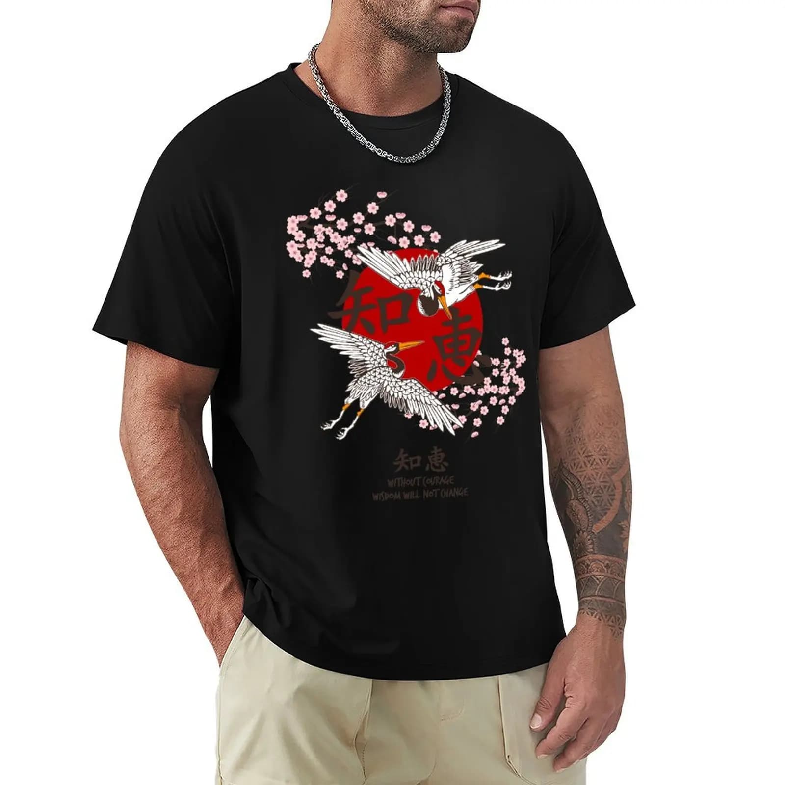 T-shirt Bird T-Shirt casual per taglie grandi e alti