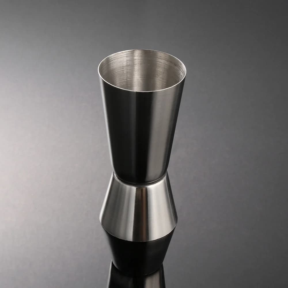 1 double-capacity Single Piece Stainless Steel Measuring Cup, Cocktail Shaker, Peg Measurer/Bar Tool Jigger, Kitchen Gadgets