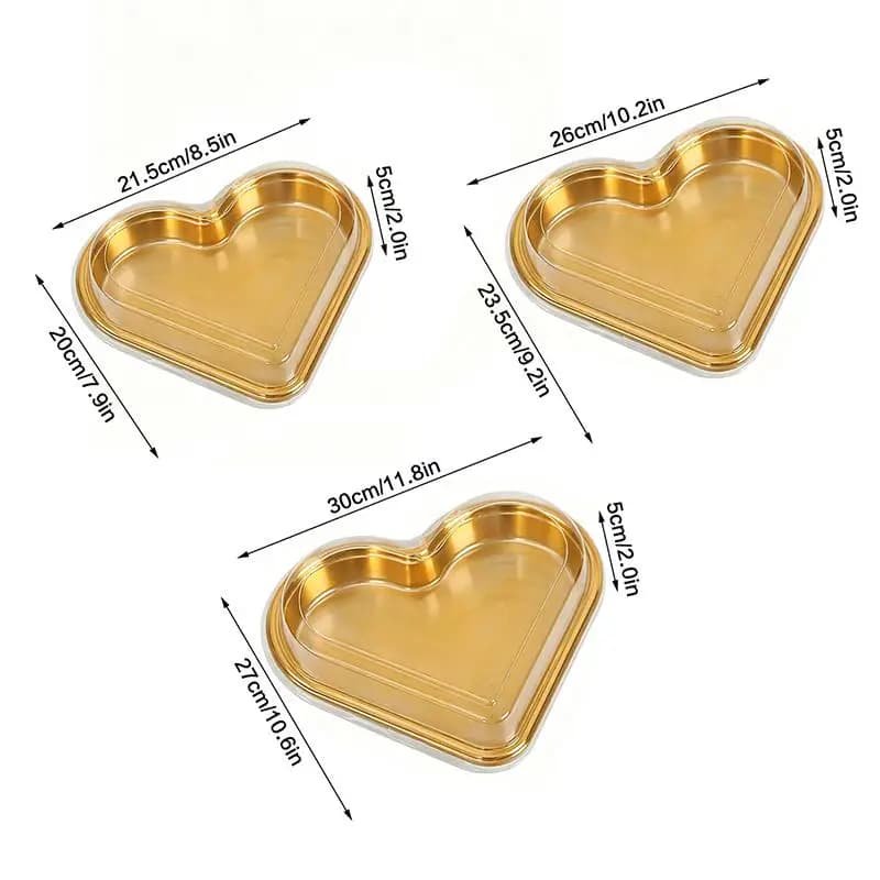 Scatole per Frutta a Forma di Cuore, Contenitori per Snack con Coperchio, Contenitori per Conservare lo Zucchero