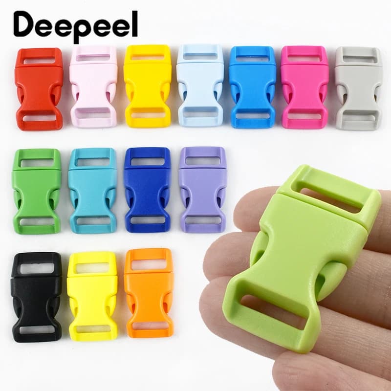 10/30/50 pz 10-25mm fibbia a sgancio in plastica borse cinghia regolare fibbie per collare per animali ganci per bagagli chiusura borsa fai da te parte accessori