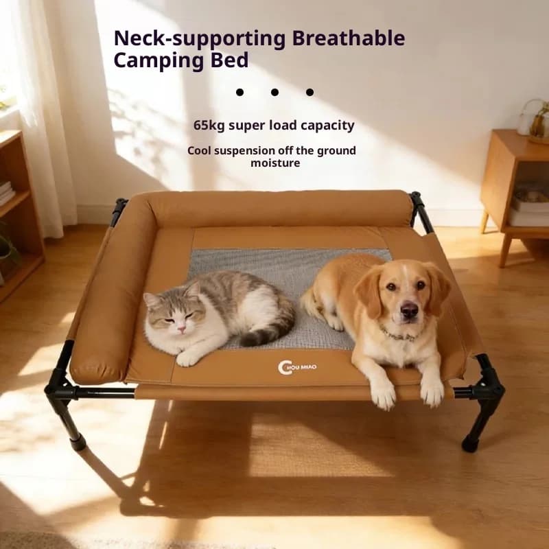 Cuccia rialzata per cani con rete rinfrescante, lavabile, per cani di taglia piccola, media e grande, gatti, per esterni, interni, campeggio e viaggi