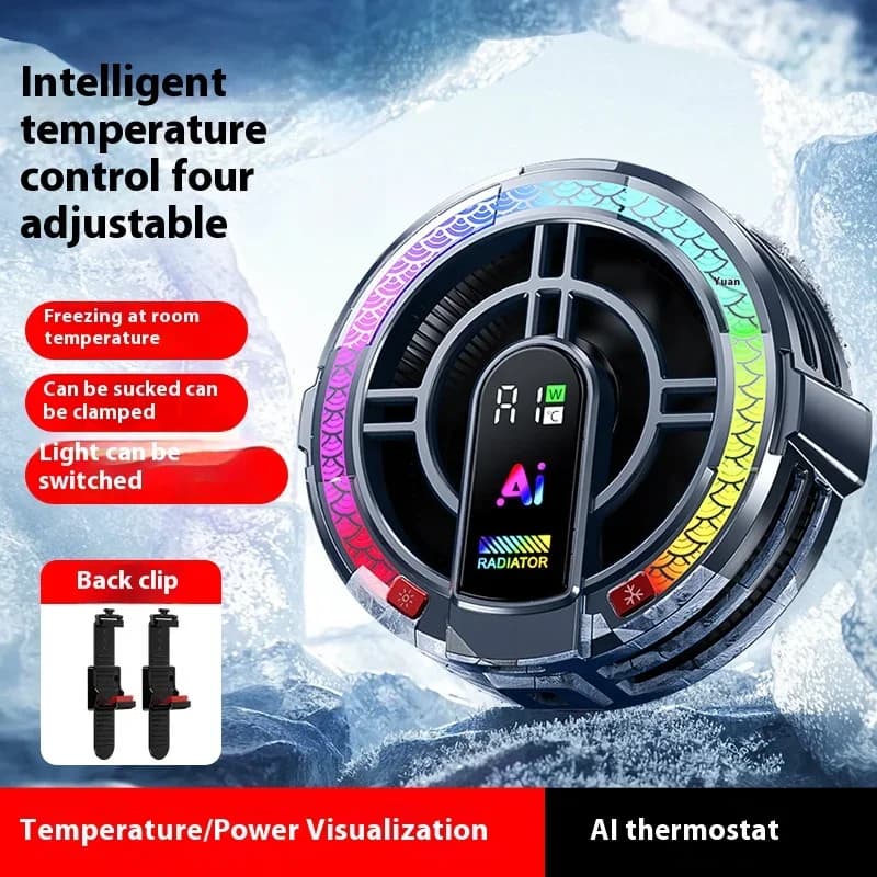 Nuova refrigerazione a semiconduttore AI Controllo intelligente della temperatura Glassa Regolazione a quattro livelli Cinghia regalo Tablet Radiatore intelligente
