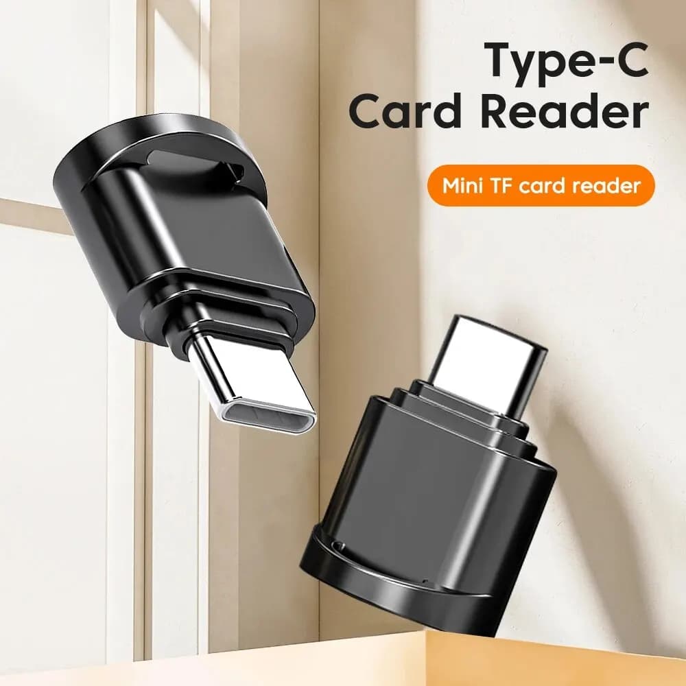 Lettore di schede di tipo C Lettura di memoria per schede da USB C a TF Lettore di schede di trasferimento ad alta velocità Supporto OTG per PC portatili Samsung Xiaomi