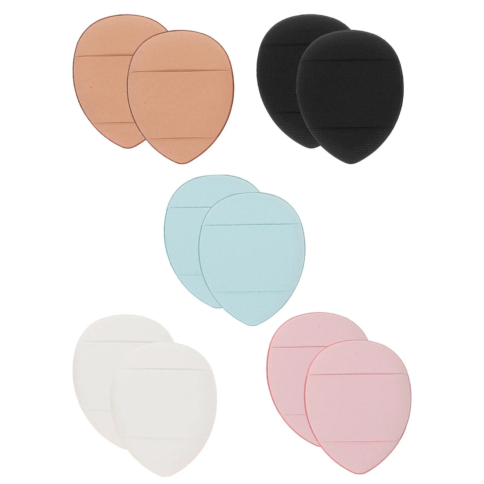 Set di 10 Spugnette per Trucco, Morbide e Non Sfilaccianti, Strumenti di Bellezza per Fondotinta, Correttore, Cipria e Ritocchi Viso