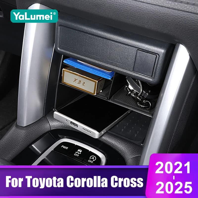 Per Toyota Corolla Cross XG10 2021 2022 2023 2024 2025 Hybrid Car Scatola di Immagazzinaggio Centrale Organizzatore Contenitori Titolare Accessori