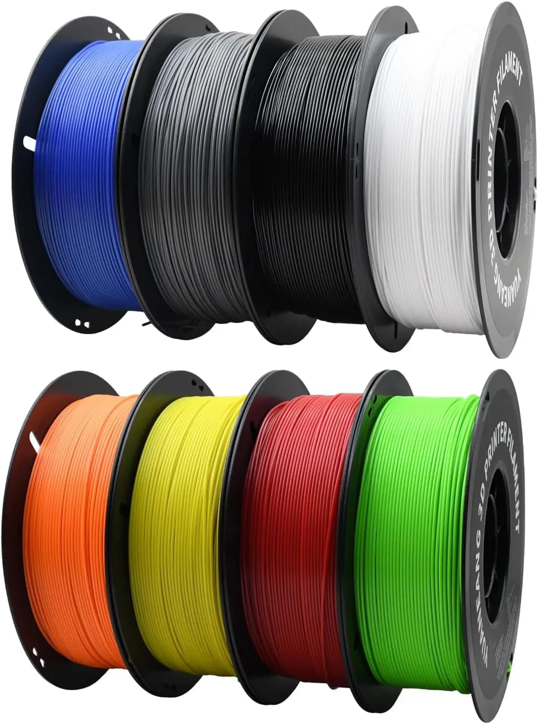 8-Color PETG Filament 1.75mm, 8 Spools, Strong & Durable, Low-Warp, Heat-Resistant, for Functional Parts