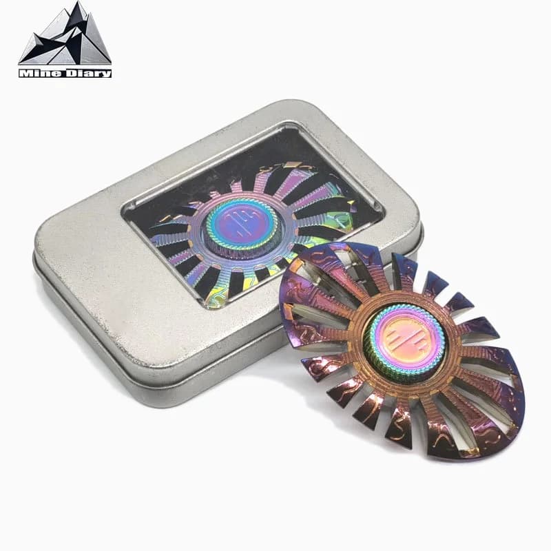 Creativo EDC Volare Pesce Giroscopio Punta delle dita Giroscopio da dito Metallo Colorato Giocattoli di decompressione Fidget Spinner Regali giocattolo per ufficio